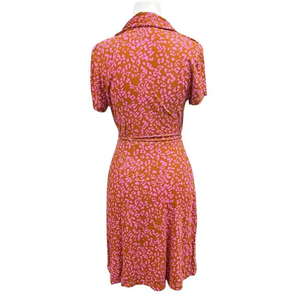 Free People Marsaille Mini Dress Rust Combo Womens Size Small
